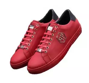 chaussures philipp plein soldes qp leather red